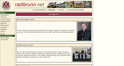 Desktop Screenshot of pfarre.radlbrunn.net