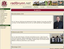 Tablet Screenshot of pfarre.radlbrunn.net
